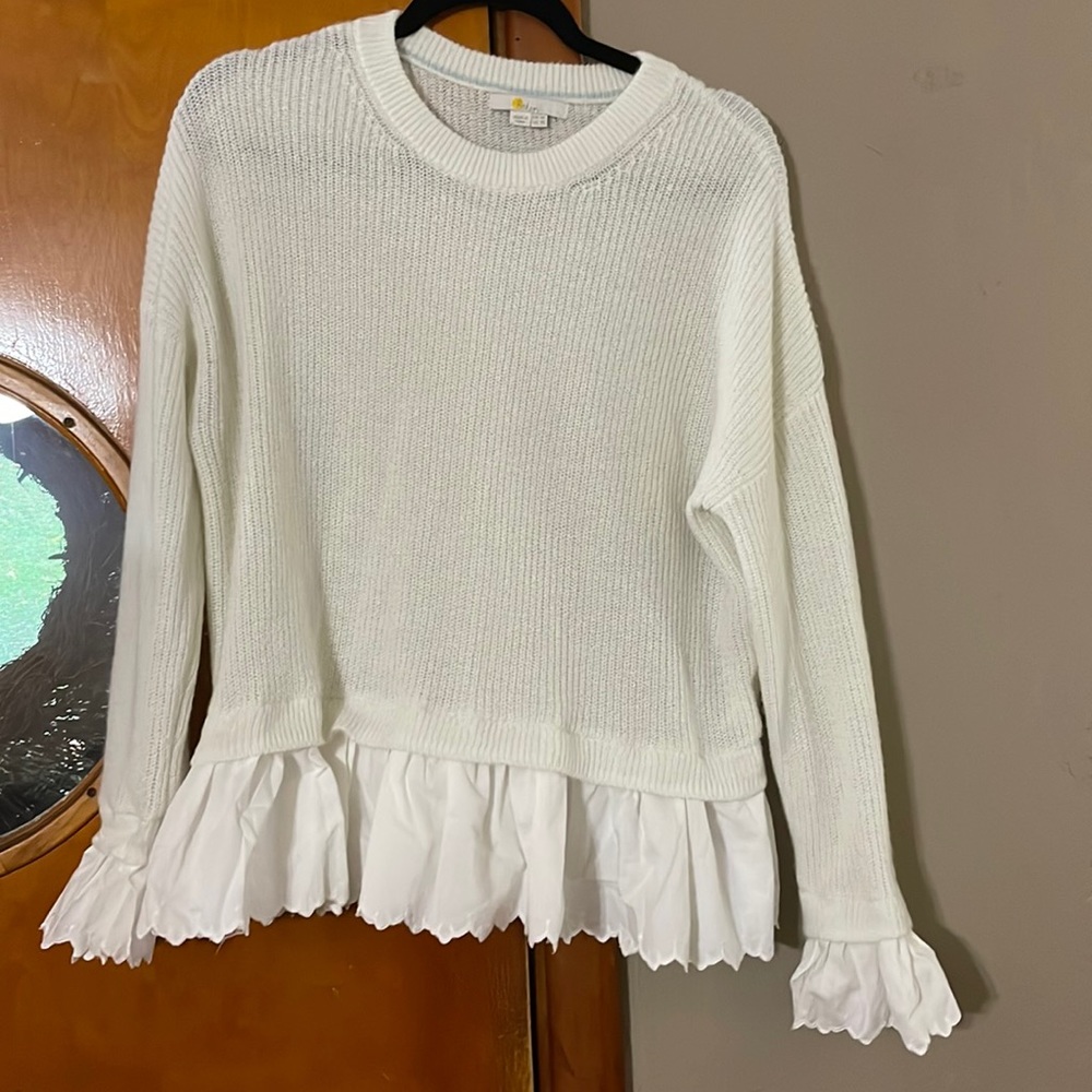 Boden sweater with ruffle detailing